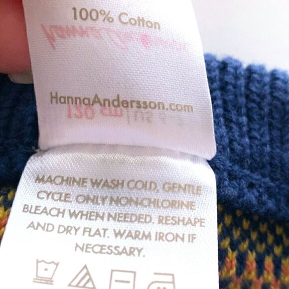 NEW Hanna Andersson Boy Art Intarsia Cascades Sweater 6-7 Years 120 Cm - Picture 8 of 8